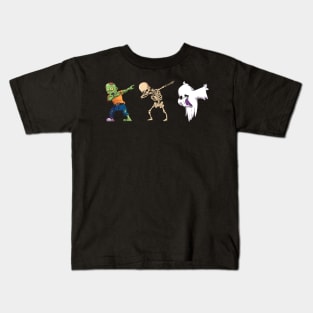 Dabbing Halloween Creatures Kids T-Shirt